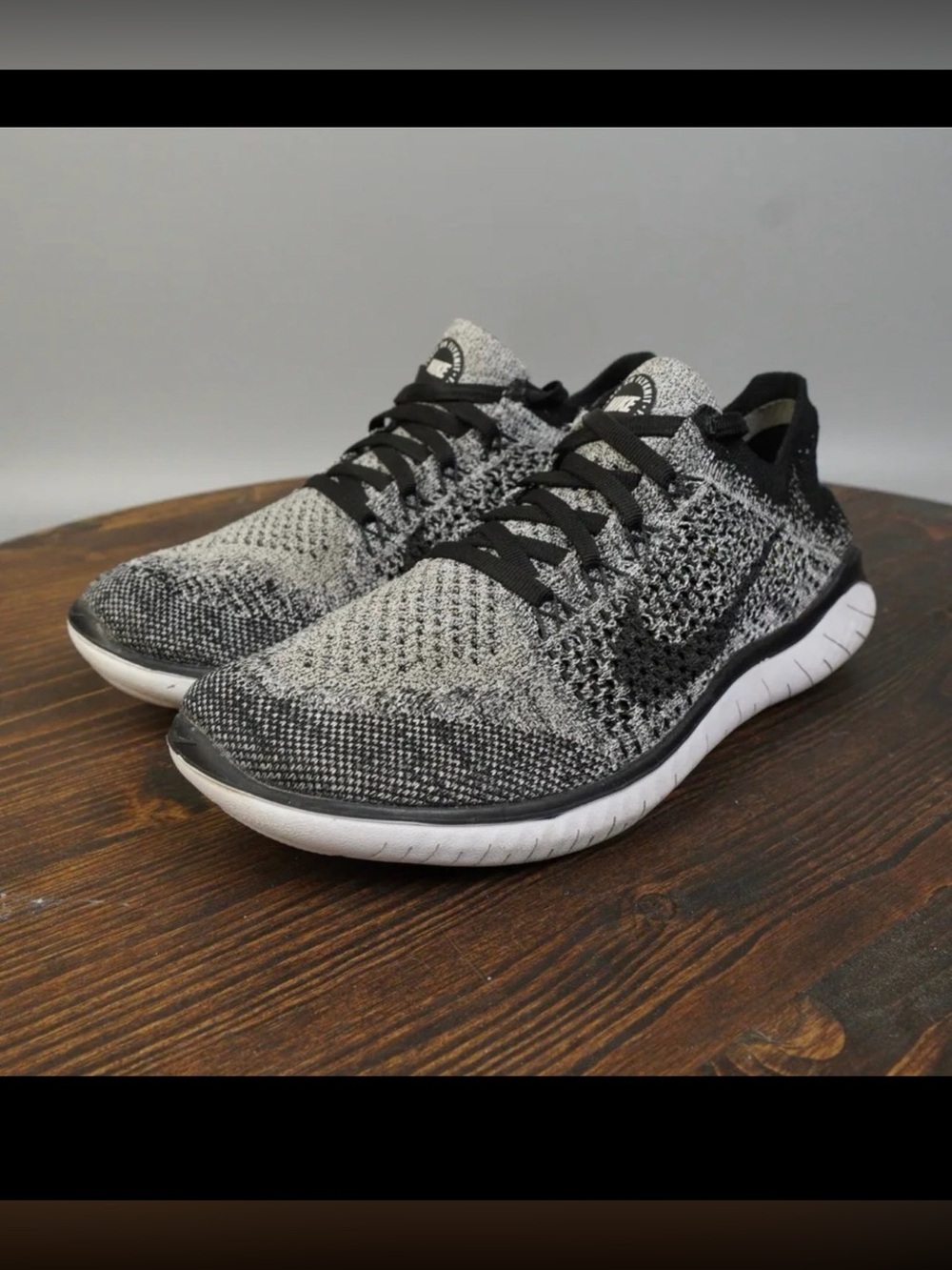 Nike Free Run Women’s White & Black Running Sneaker.